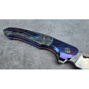 RAPTOR ZDP авторський складаний ніж ручної роботи GRYFON KNIVES, сталь ZDP-189, 67 HRC . Photo 3